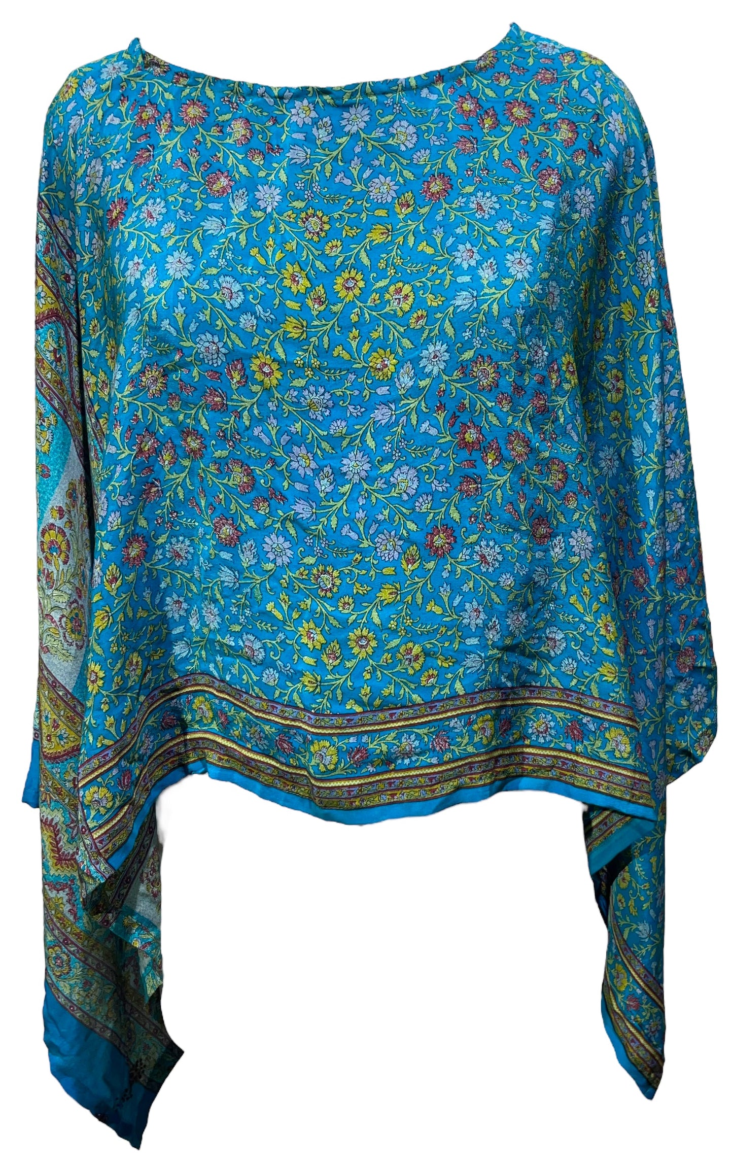 PRC4882 Avatar Pure Silk Capelet Poncho