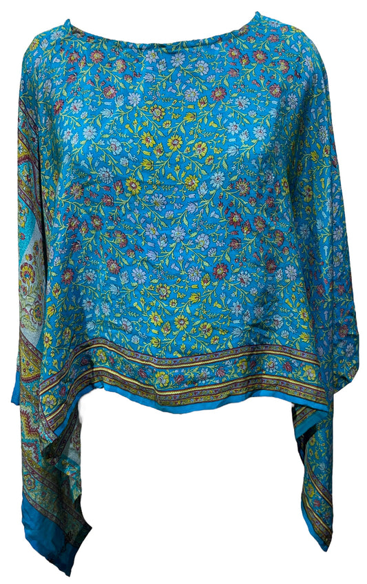 PRC4882 Avatar Pure Silk Capelet Poncho