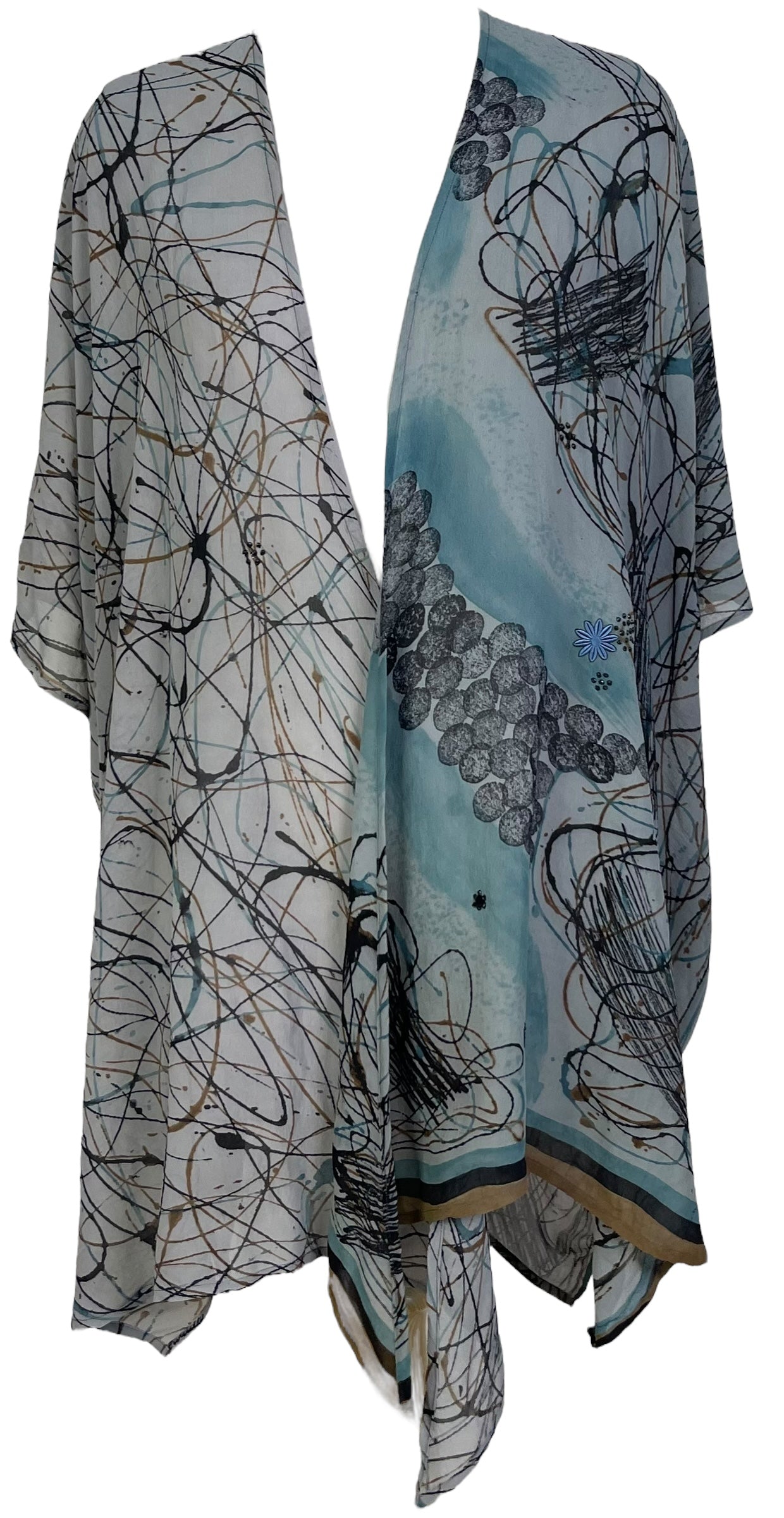 PRG7262 Sheer Avatar Pure Silk Cardigan