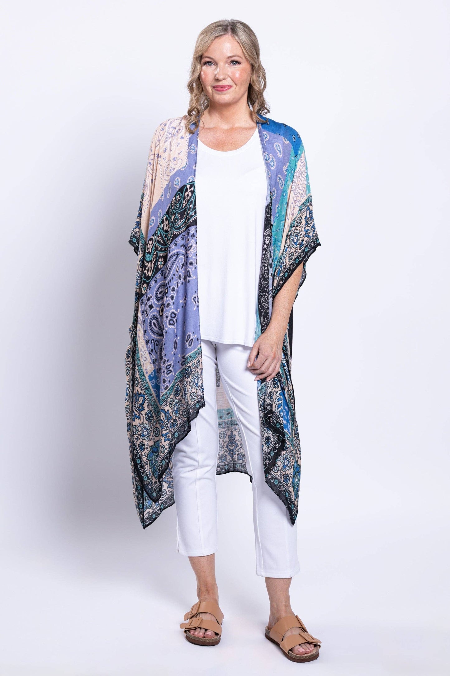Blue Sky Clothing Co LLC - Darcy #54,  Patchwork Sky: One Size