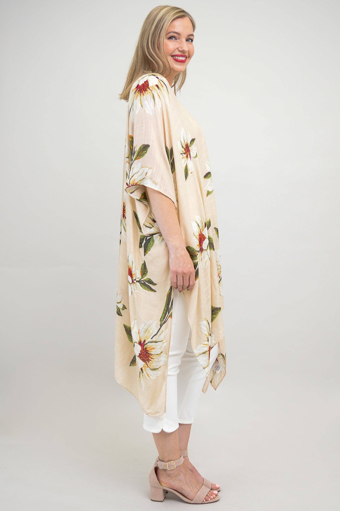Blue Sky Clothing Co LLC - Darcy, Sand Floral, One Size: One Size