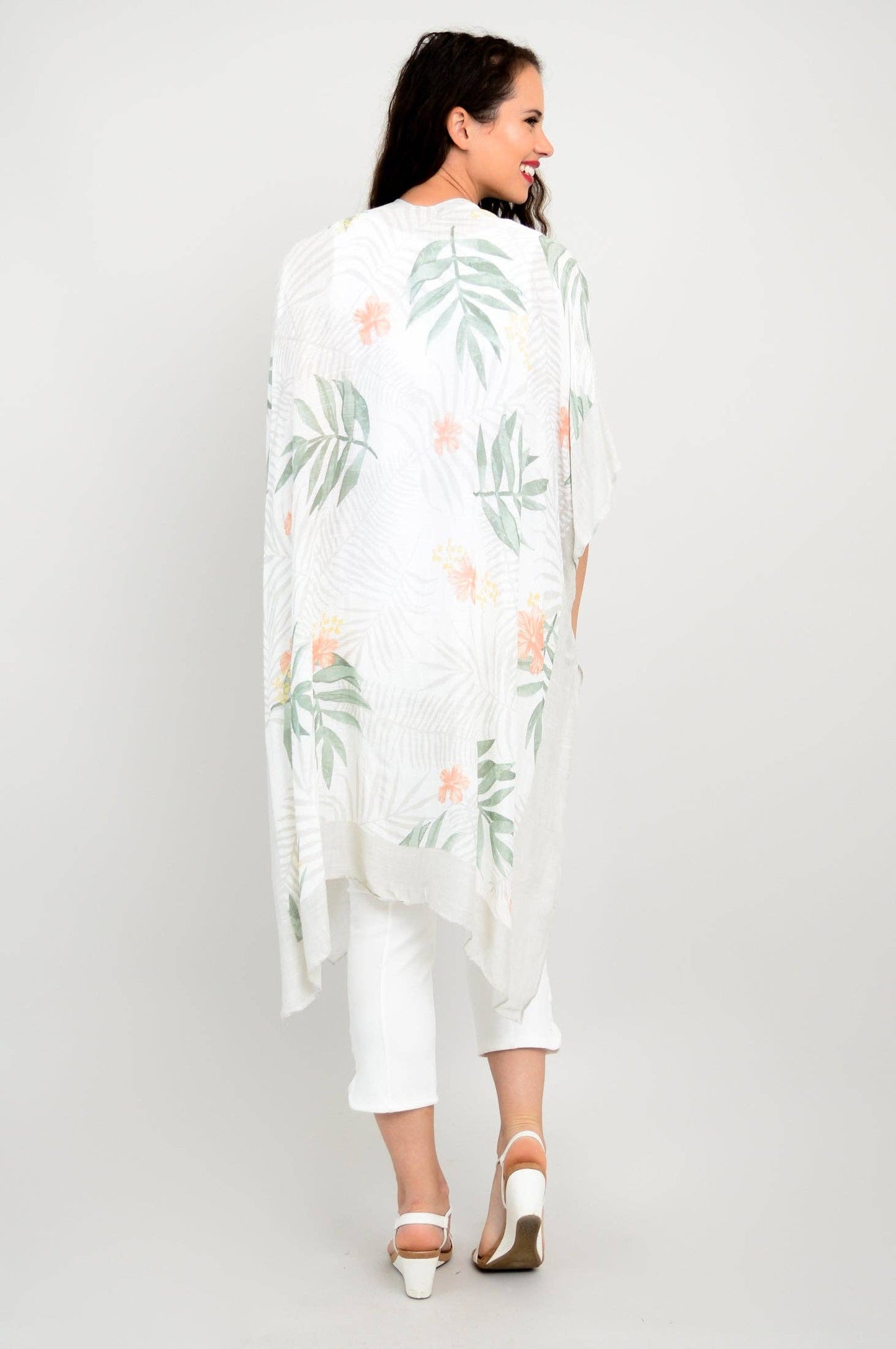 Blue Sky Clothing Co LLC - Darcy, Peachy Palm, One Size: One Size
