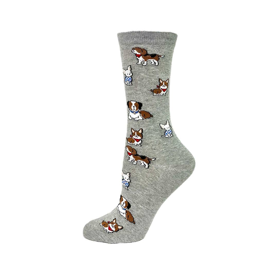 Dot LDS Dogs Lt grey
