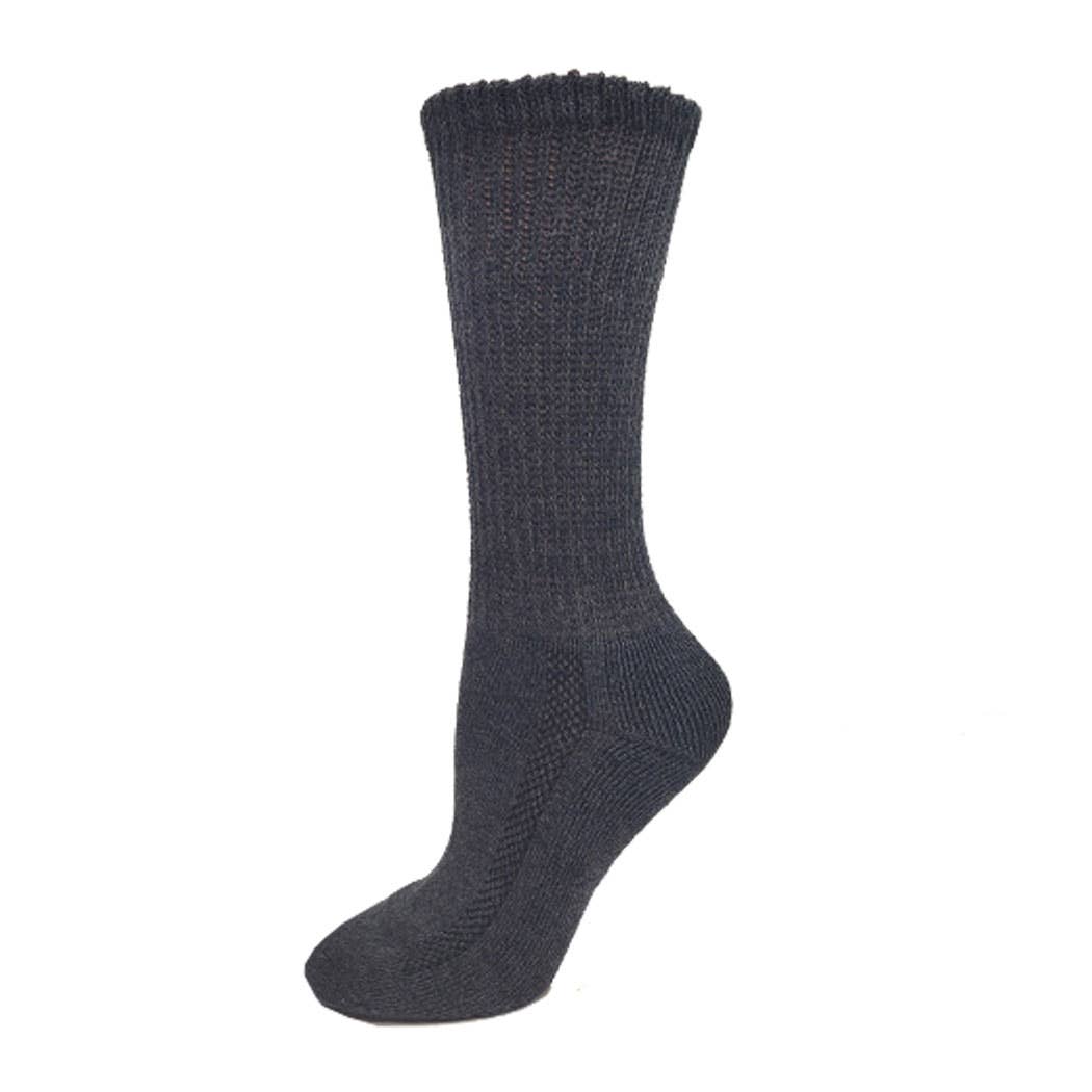 DOT- LDS Non Elastic Cotton Cushion Sole Crew: Black