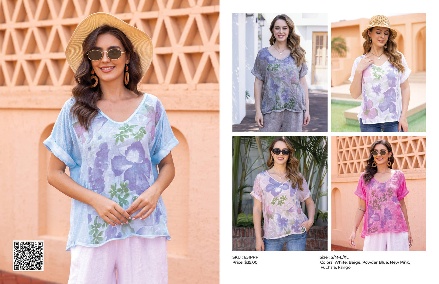 OFV - Purple Petal Coldwash Top: Fango / S/M-L/XL
