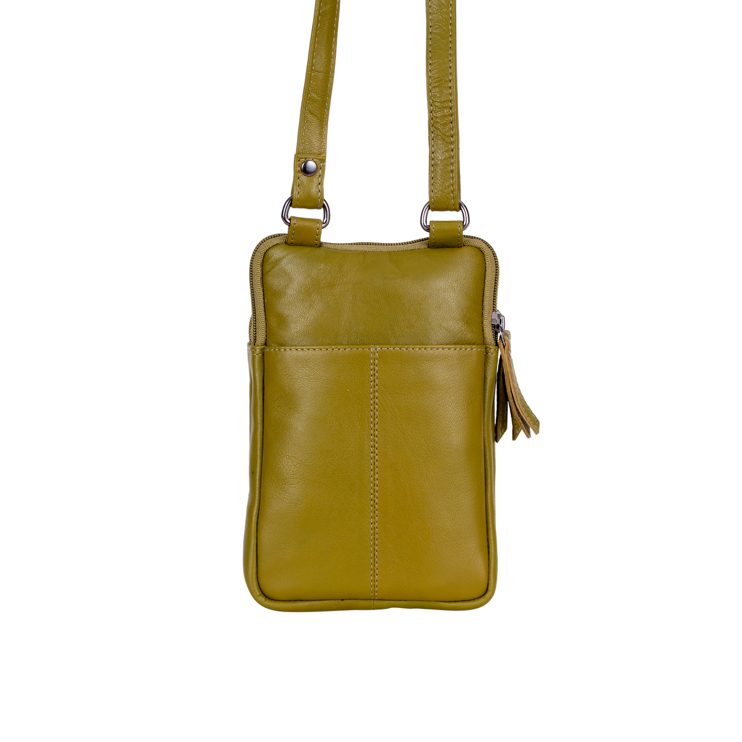 Greenwood Leather - Greenwood Oslo Compact Crossbody : Orange
