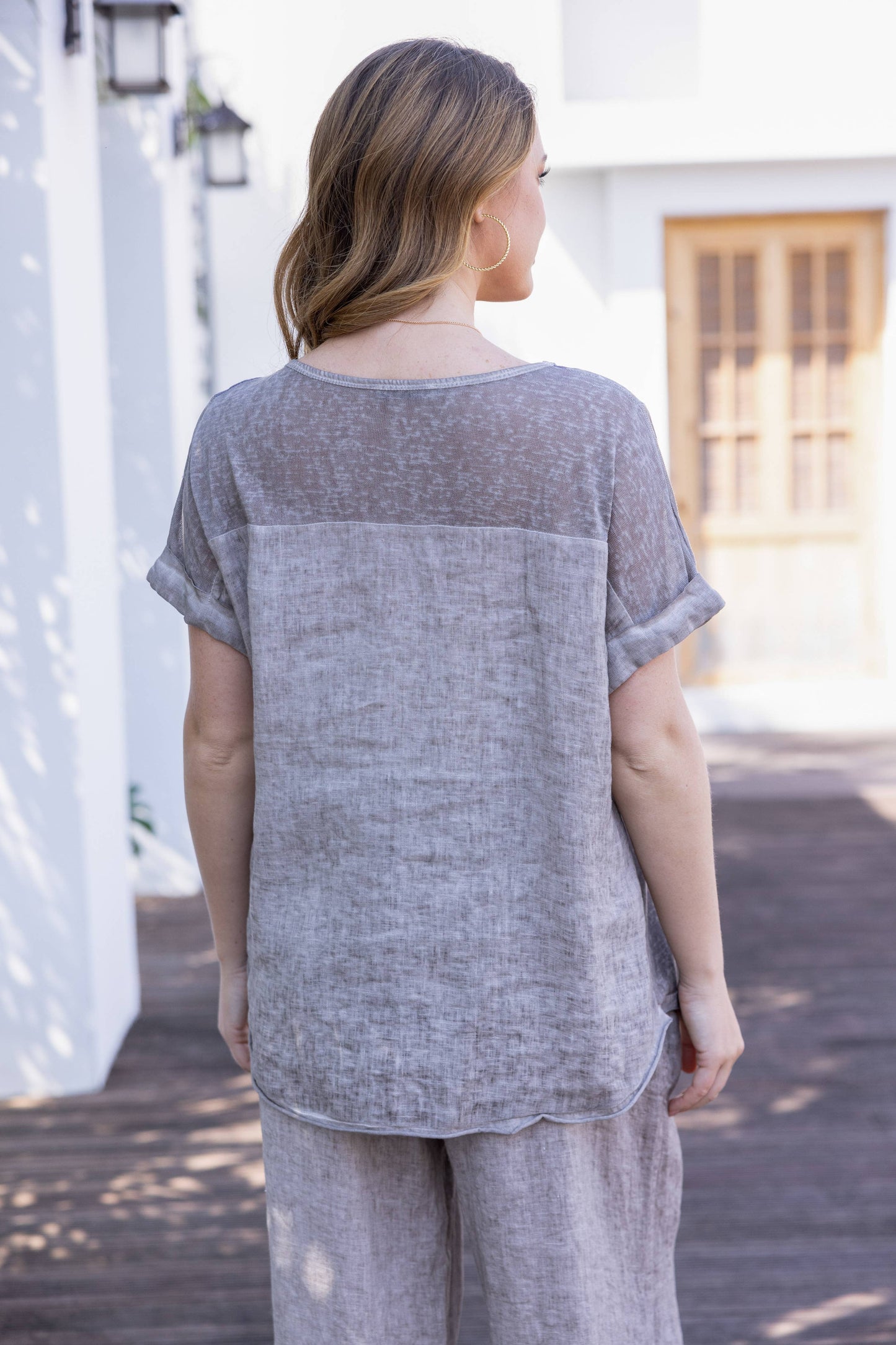 OFV - Purple Petal Coldwash Top: Fango / S/M-L/XL