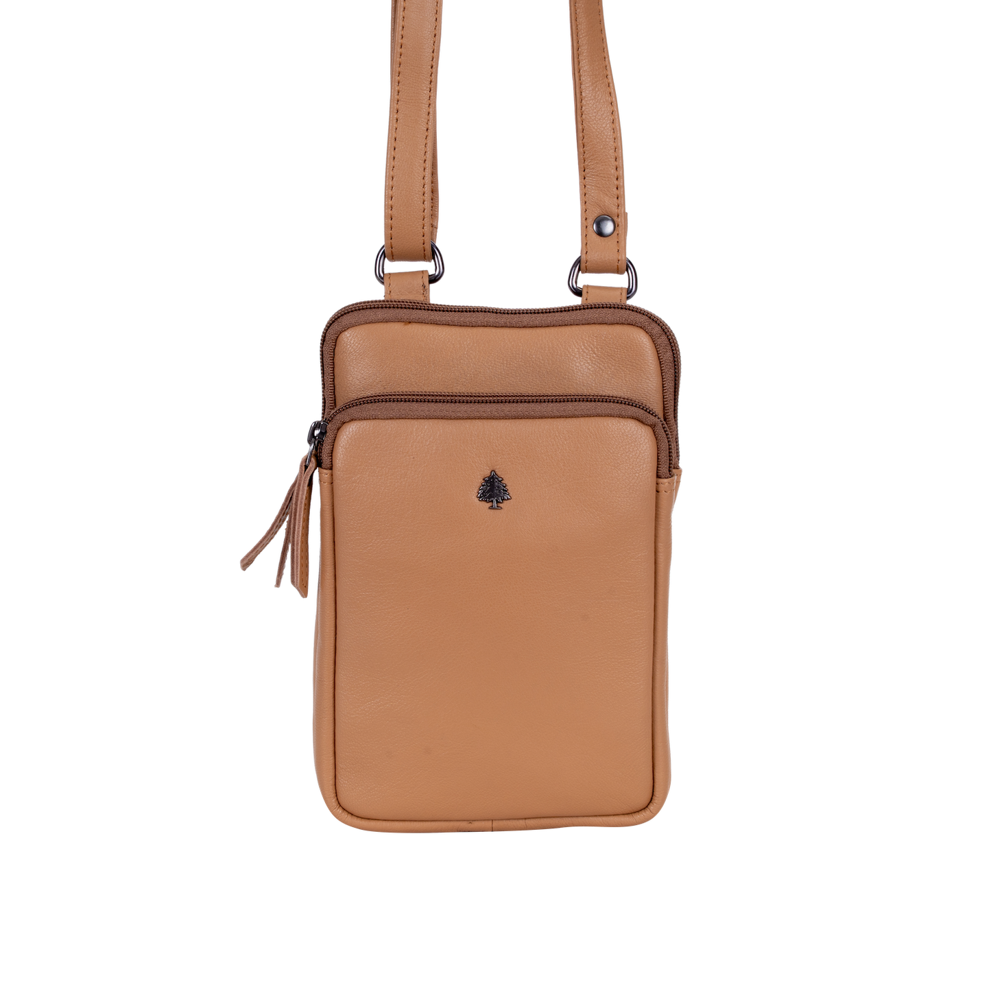 Greenwood Leather - Greenwood Oslo Compact Crossbody : Orange