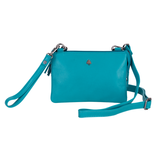 Greenwood Leather - Women's Shoulder Bag Ruby: Turquoise