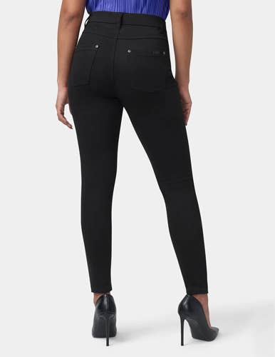 HUE Canada - Curvy High Waist Ultra Soft Denim Leggings: Black / L