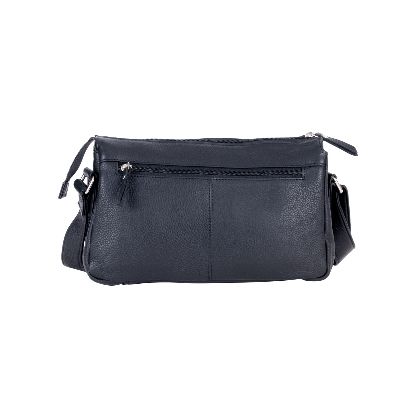 Greenwood Leather - Greenwood Leather Crossbody Bag – Stylish, Functional & Time: Black