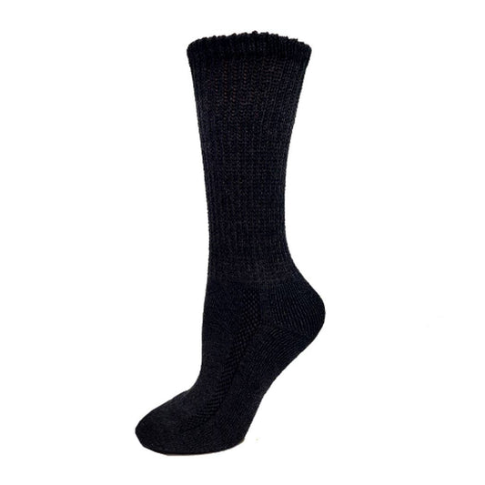 DOT- LDS Non Elastic Cotton Cushion Sole Crew: Black
