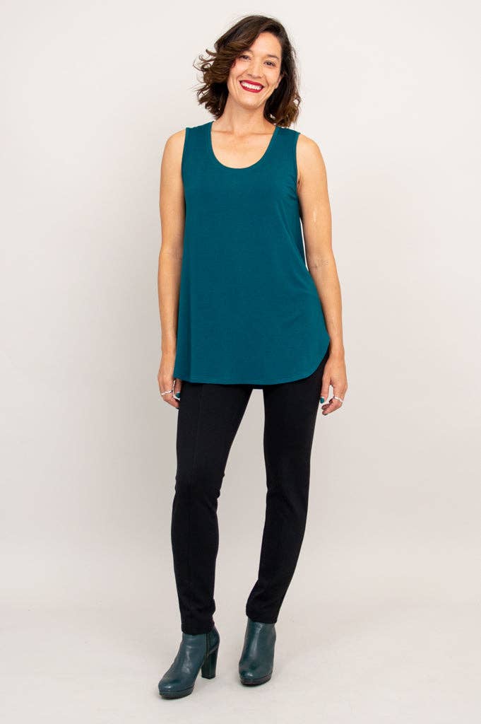 - Jazz Tank, Teal, Bamboo: LARGE