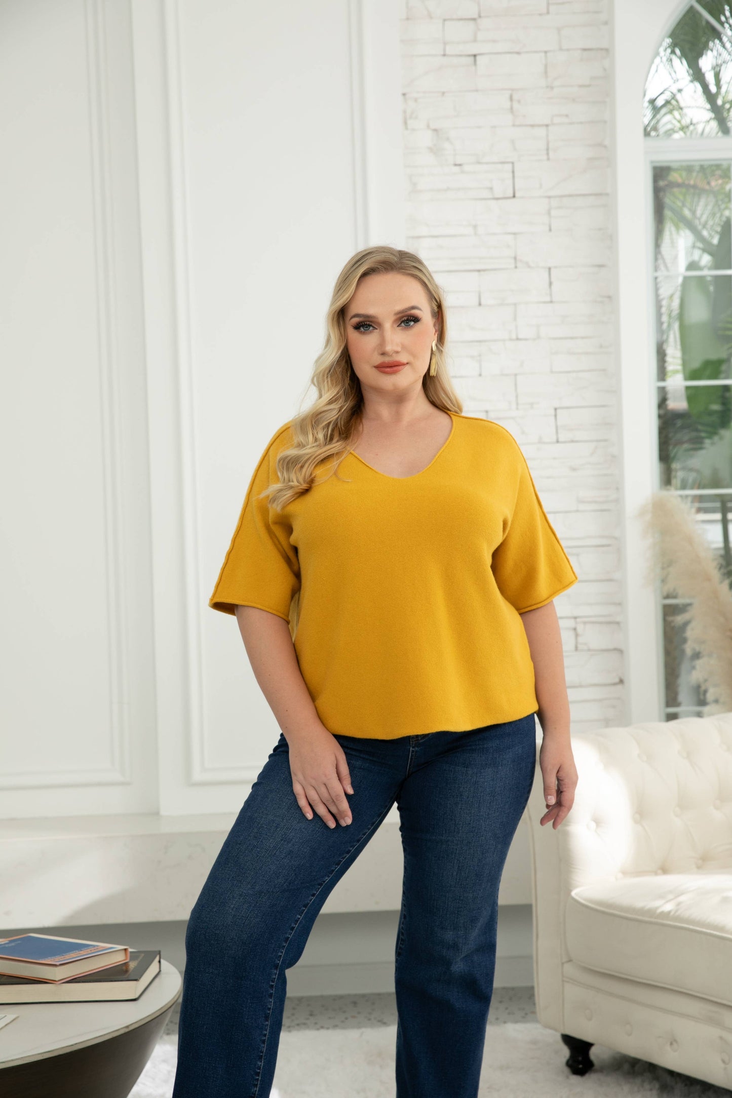 OFV - Talullah's Knit Top: Grey / One size