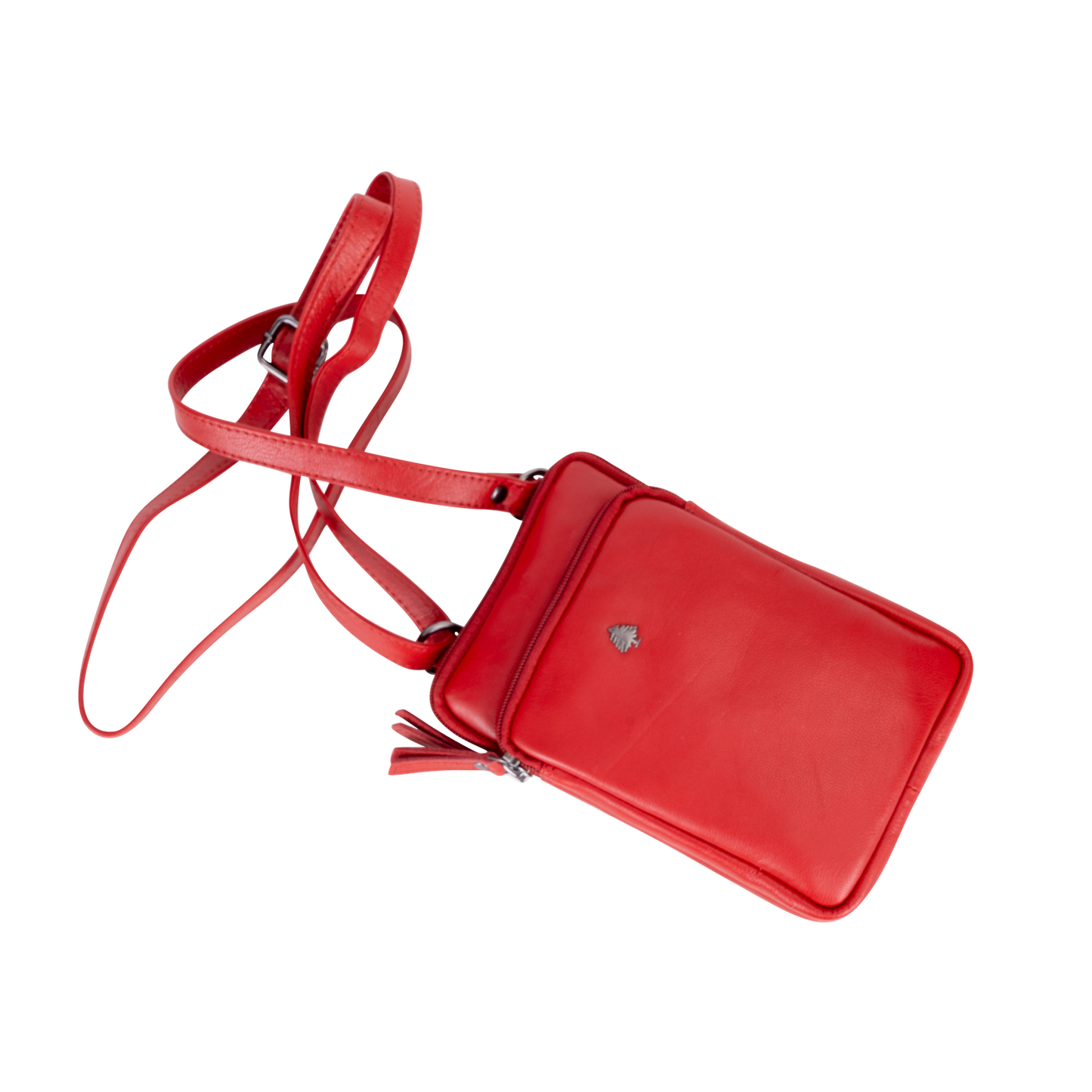 Greenwood Leather - Greenwood Oslo Compact Crossbody : Orange