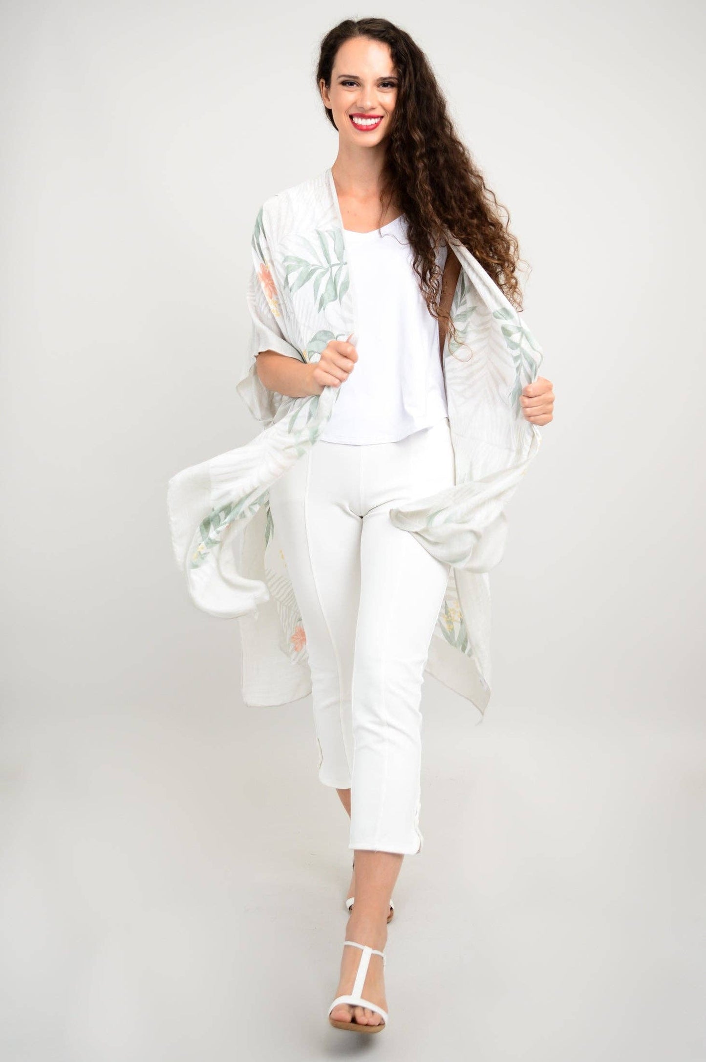 Blue Sky Clothing Co LLC - Darcy, Peachy Palm, One Size: One Size