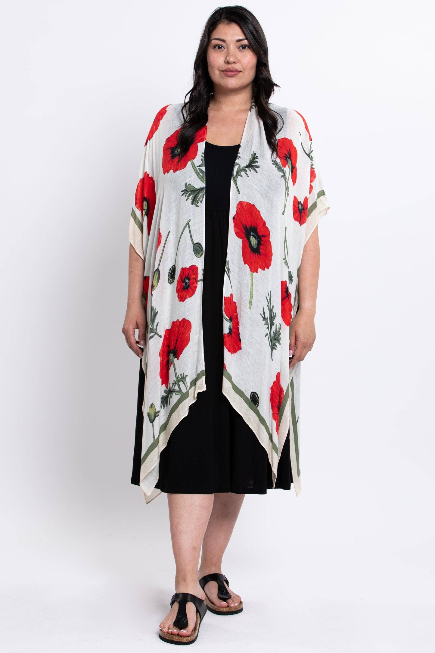 Blue Sky Clothing Co LLC - Darcy #46, Crimson Bloom: One Size