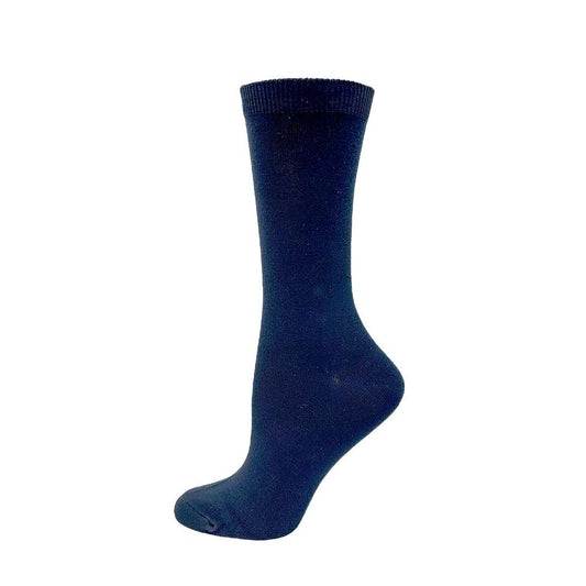 Dot-Line Design - Ladies Bamboo Plain Dress: Navy