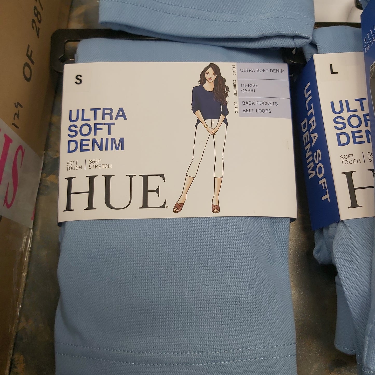 Hue ultra soft denim capri